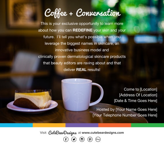 RF Coffee and Conversation Invitation Card