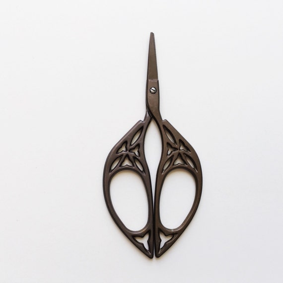 Download Dark Bronze Vintage Style Scissors/Embroidery Scissors/Cross