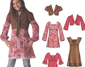 Mini DRESS, TUNIC, Top, JACKET, Scarf – Simplicity 3589 – Girls Sewing Pattern – Sizes 8, 10, 12, 14, 16 – Hannah Montana – Plus Sizes Boho Mini DRESS, TUNIC, Top, JACKET, Scarf – Simplicity 3589 – Girls Sewing Pattern – Sizes 8, 10, 12, 14, 16 – Hannah Montana – Plus Sizes Boho