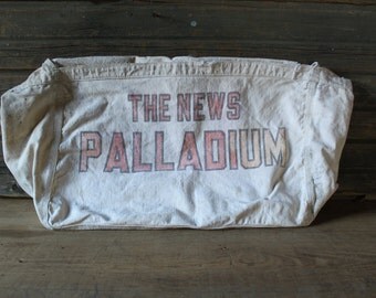 The News-Palladium canvas newspaper bag