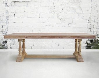 Table, Dining Table, Reclaimed Wood, Trestle Table, Kitchen Table, Handmade
