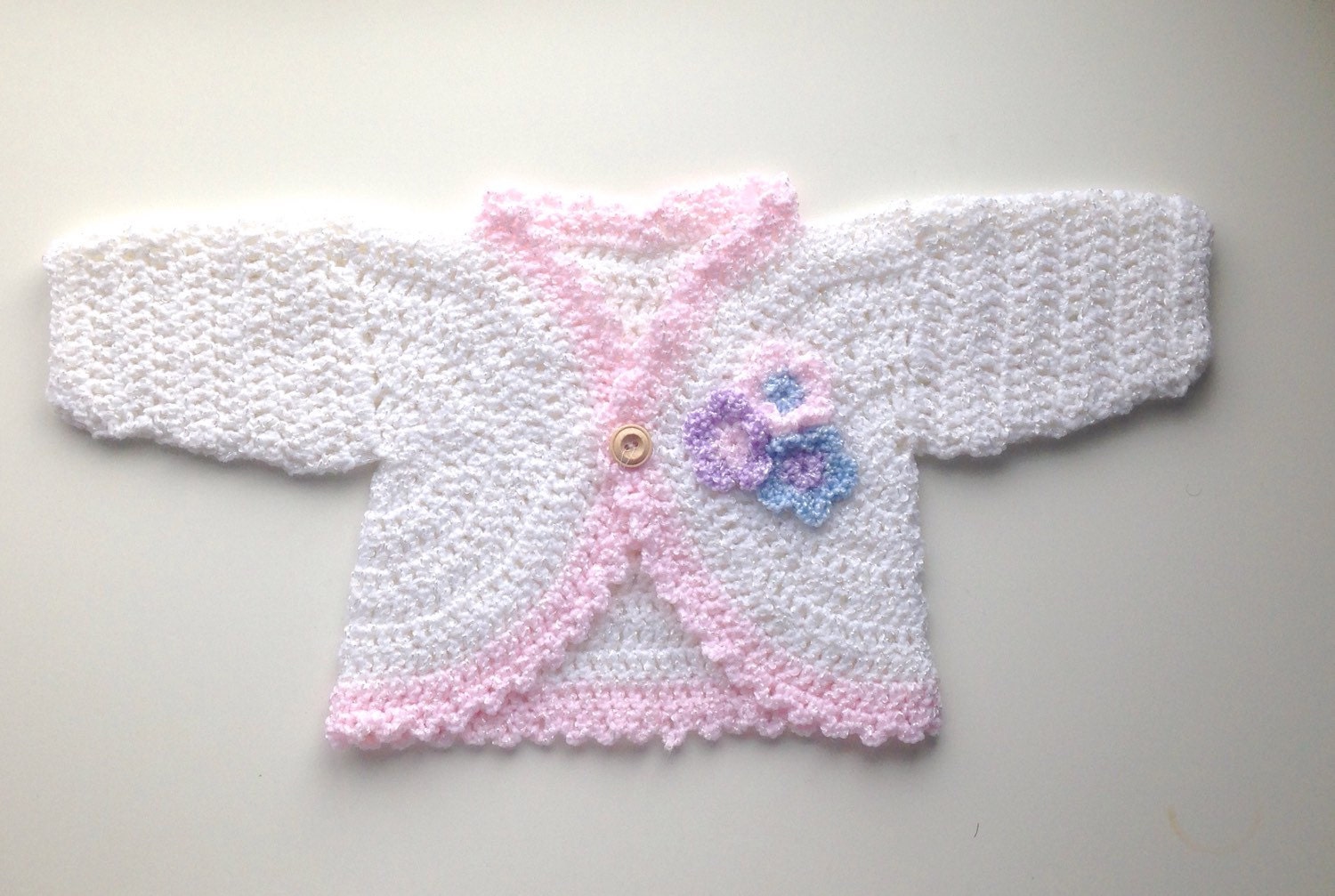 Crochet baby bolero jacket easter bolero baby girl sweater