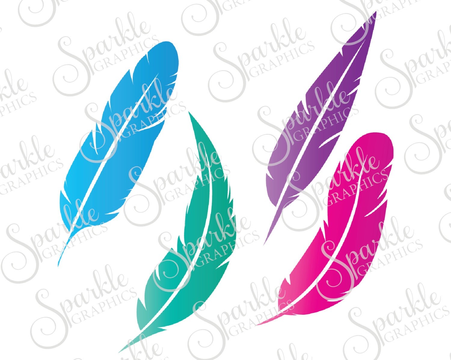 Download Feathers SVG Tribal Indian Feather Silhouette Boho Vector