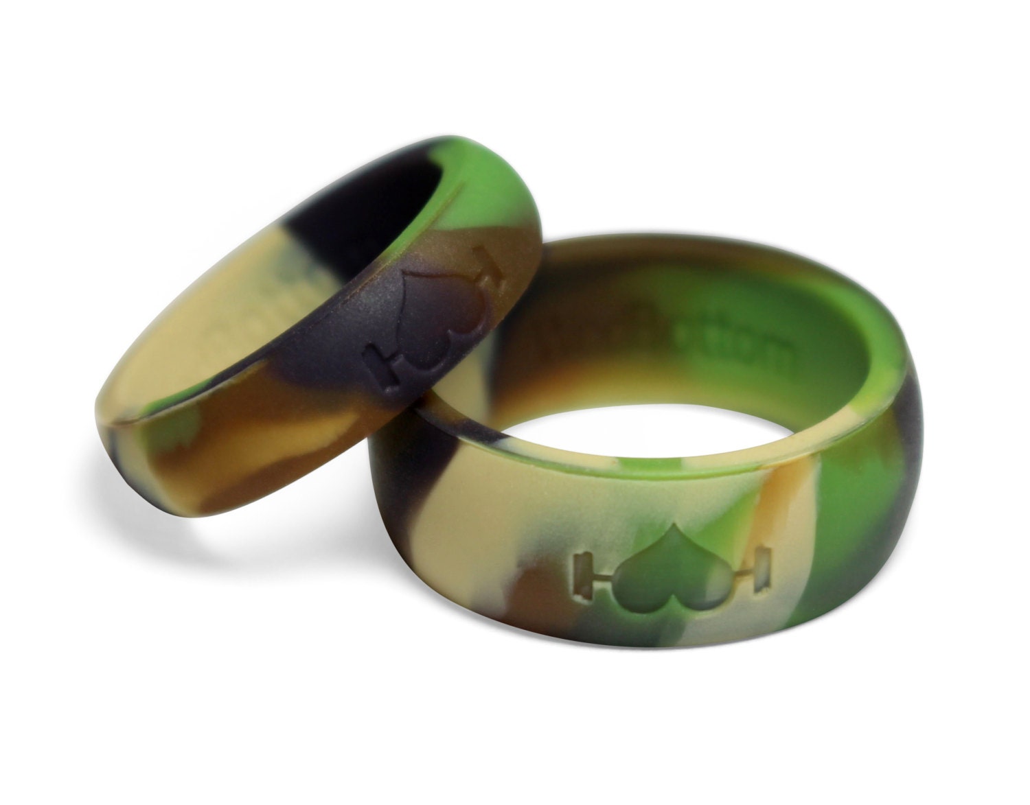 2pack Silicone Wedding Rings for men & women 2 by WodBottom