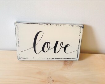 Wall Art, Rustic Wood Signs Love, Rustic Wood Signs