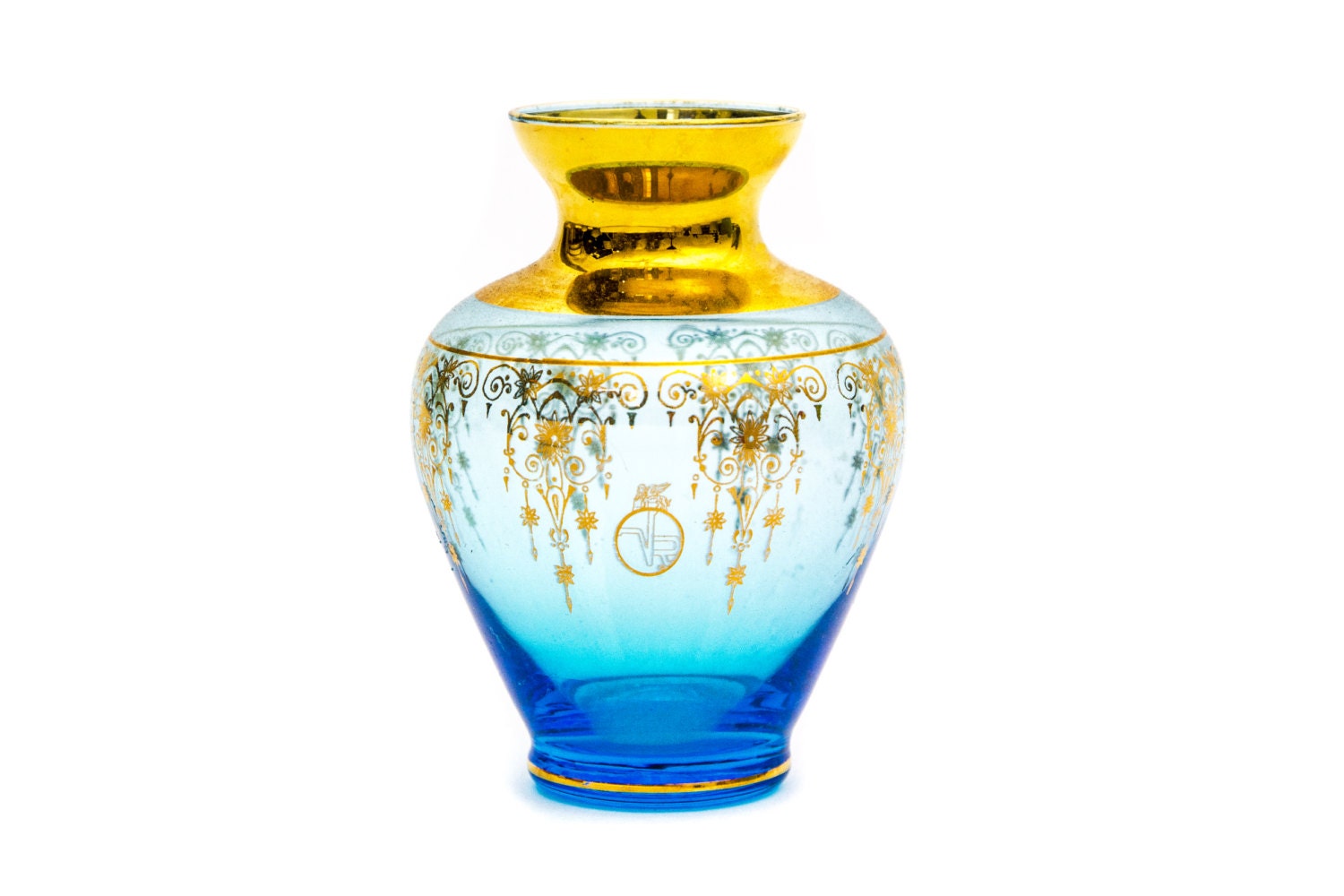 Murano Glass Bud Vase Vecchia Glass VR Hallmarked