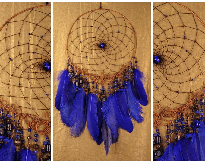 Dreamcatcher New Blue Dream сatcher gift idea blue dreamcatchers boho dreamcatcher wall handmade gift blue decor Christmas New Year gift