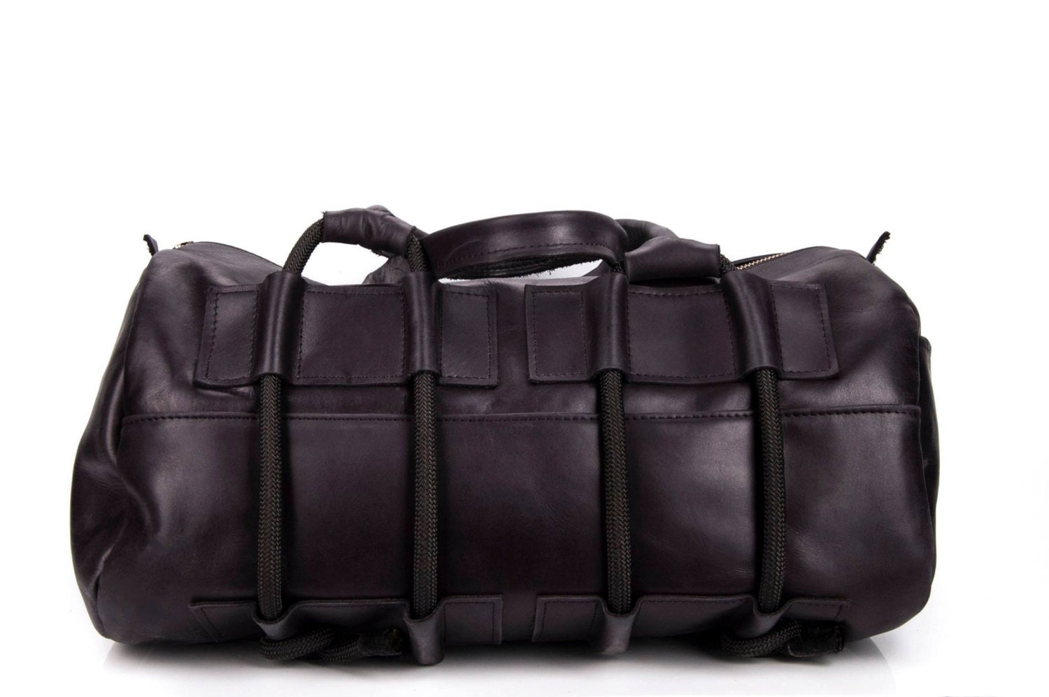 Leather duffle bag leather handbag weekender bag women