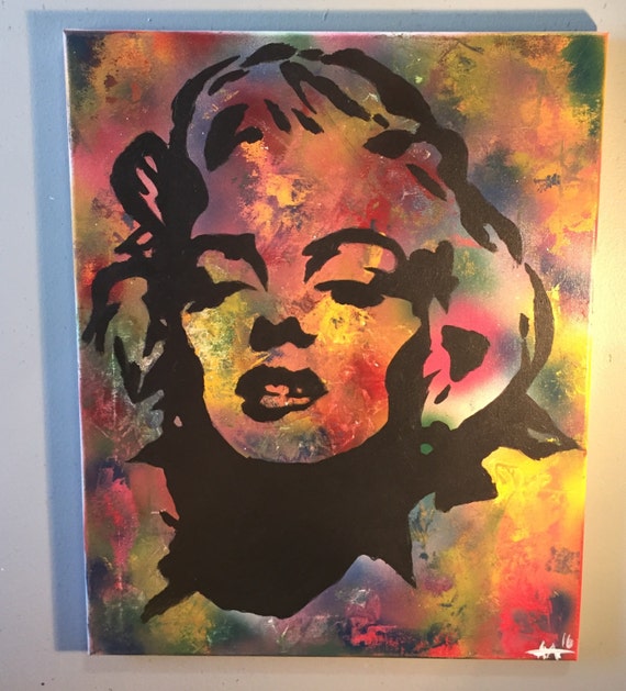 Marilyn Monroe Pop Art Acrylic Painting 16x20