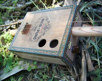 2 String Chugger cigar box guitar