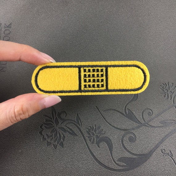 bandaid embroidery patches embroidered patch Iron on patch or