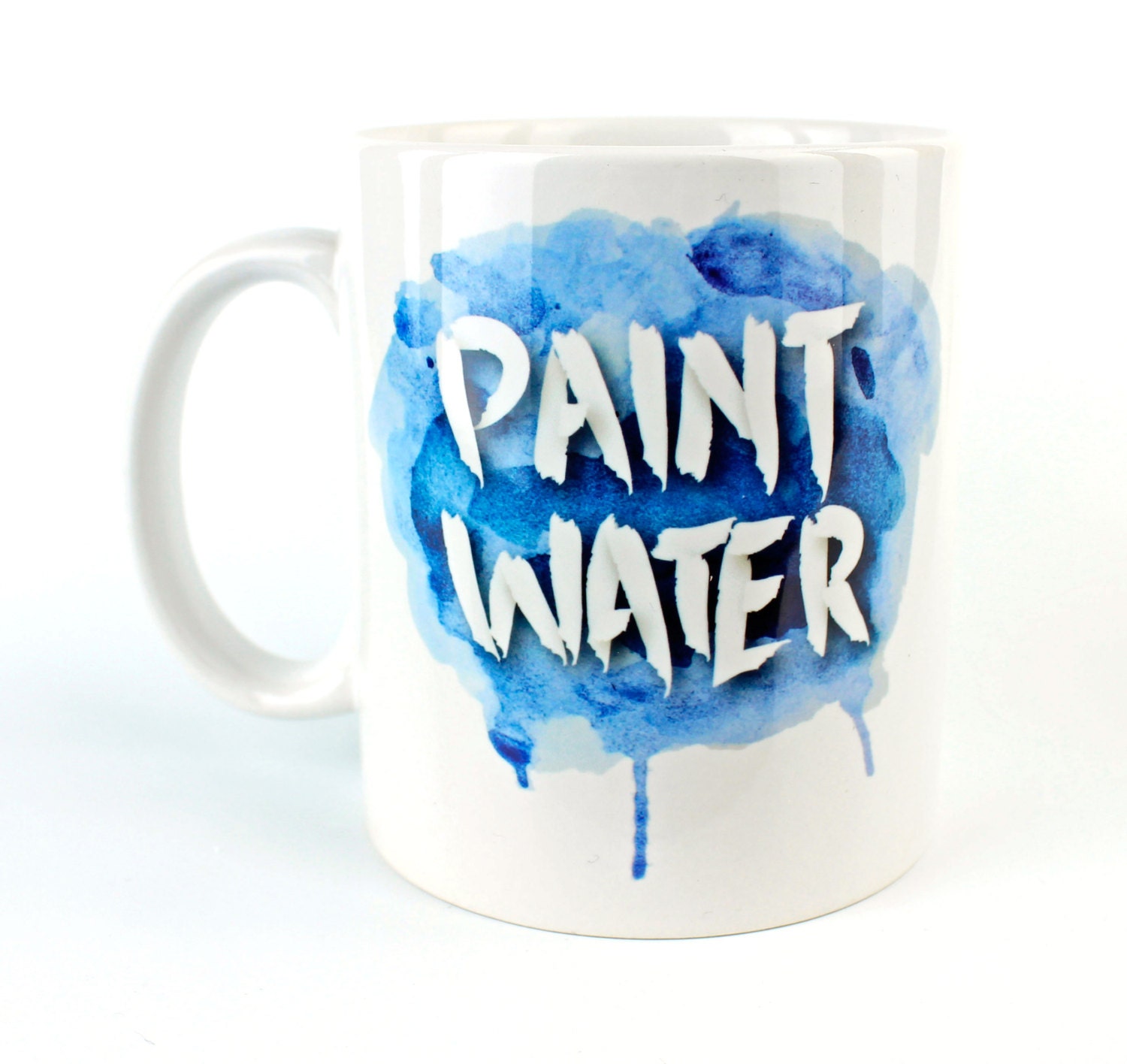 Paint Water Coffee Mug Paint Brush Cup Watercolor Mug