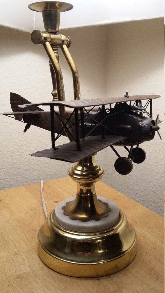Vintage Airplane Lamp Pussy