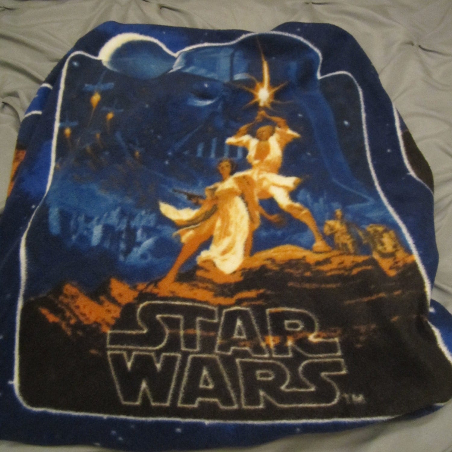 Vintage Star Wars ANH Fleece Throw Blanket