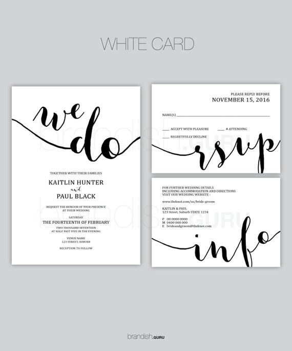 Customizable Wedding Invitation Templates 6