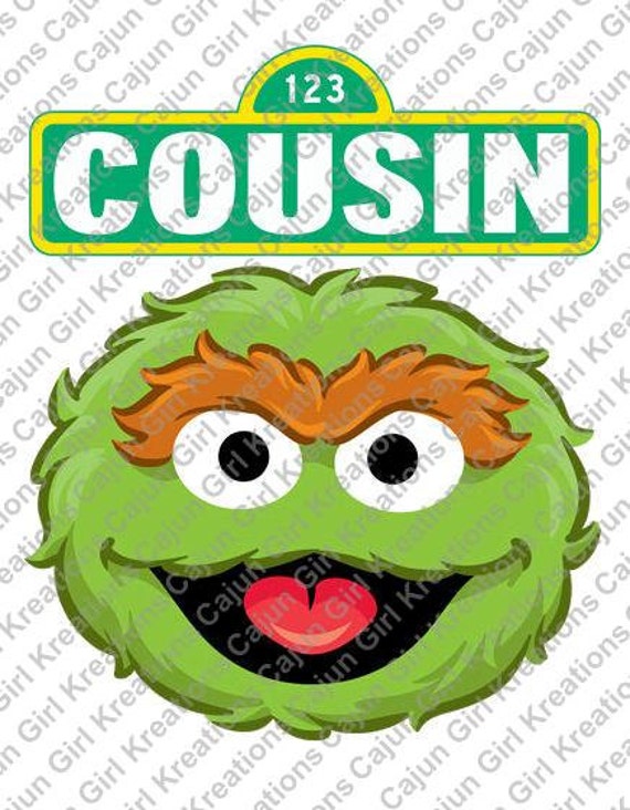 Sesame Street Oscar Grouch Cousin Sign by CajunGirlKreations