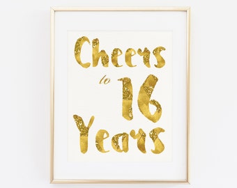16th birthday decorations | Etsy