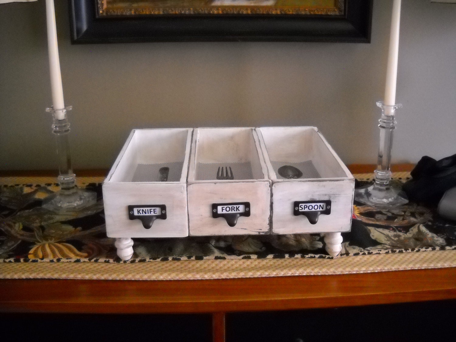 Silverware CaddyBuffet Silverware ServerParty Silverware