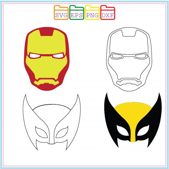 Download Hulk CaptainIron Man Batman Mask Svg Dxf Png EpsCutting