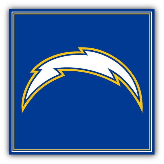 San Diego Chargers Nfl Football Logo Car Bumper Sticker By Yurmala