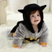 Cute Batman Warm Winter Fleece Baby Boy Bodysuit Jumpsuit Snowsuit with Cape