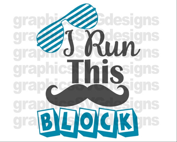 Download I Run This Block Svg For Cricut and Cameo DXF for Silhouette