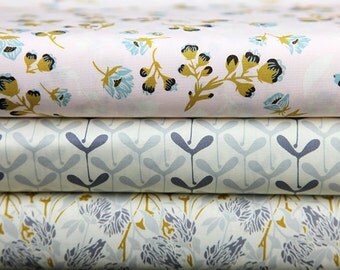 Forest Floor Fabric Bundle, Art Gallery Fabric Bundle, Floral Fabric, Fat Quarter Bundle, Half of a Metre Fabric, Quilting Fabric