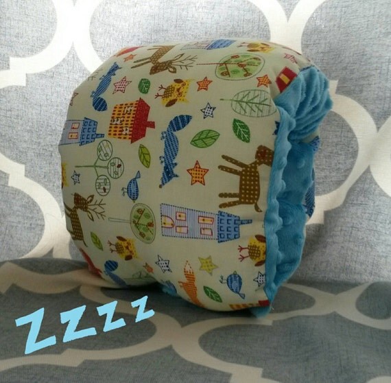 Forest Animals Arm Pillow Travel Pillow by FarmFreshFabrics