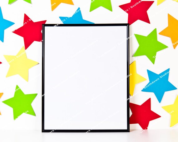 Stars Poster Frame Mockup 16x20 Vertical Photo by SouthdownPhoto