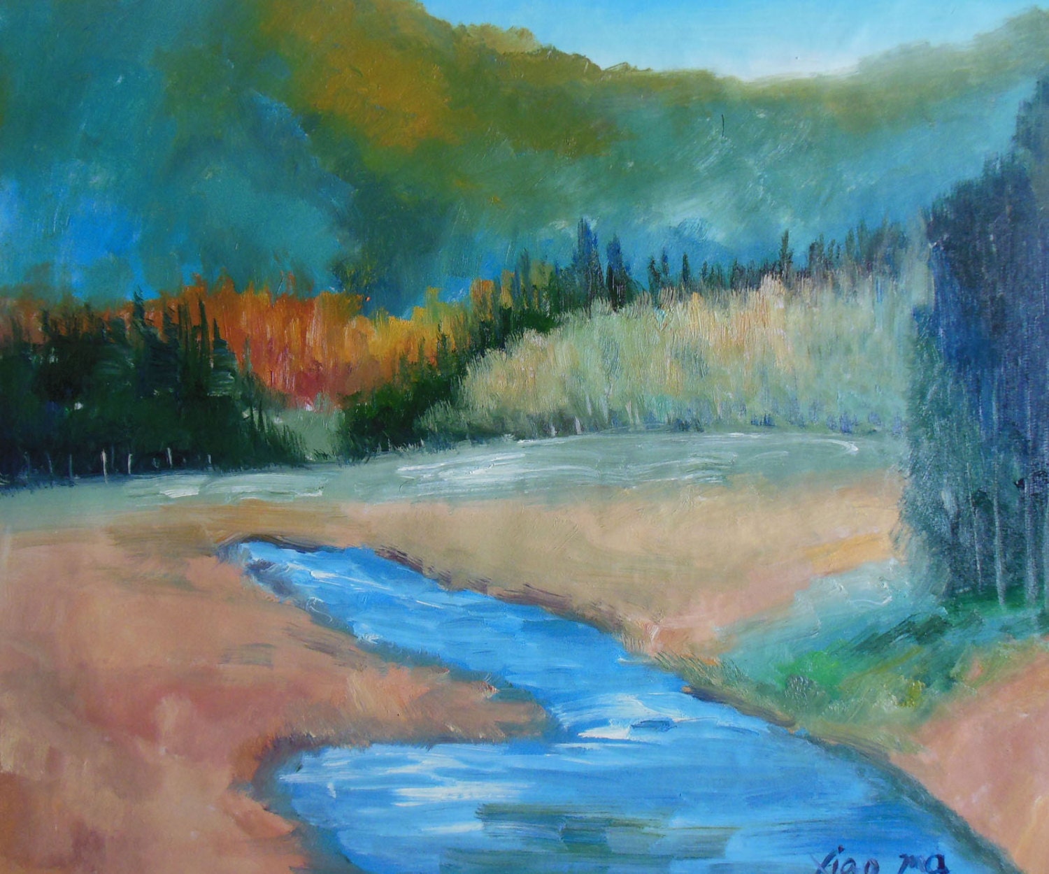 High Quality Landscape Paintings H3135-Original by StevenGallery