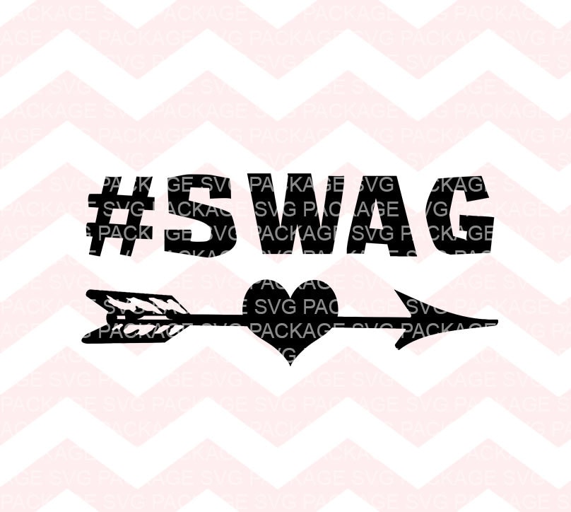 SWAG swag hashtag SVG cutting file Swag shirt design