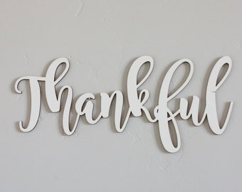 THANKFUL - Laser Cut 1/8"