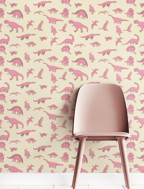 Removable Wallpaper Selfadhesive Wallpaper Dinosaur