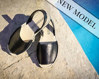 Handmade leather sandals. Sandals. Menorquinas-Avarcas sandals. Mediterranean style sandals. Comfy sandals. Handmade in Spain