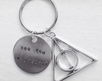 Boo You Whorecrux Harry Potter Keychain