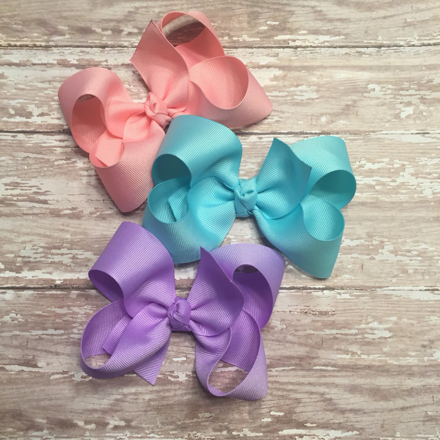 Boutique hair bows hair bows solid color hair bows large