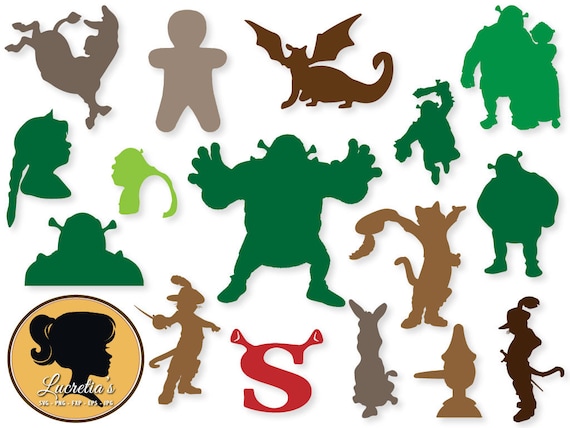 Download Shrek Silhouette SVG Shrek Fiona Svg Puss in boots Clip