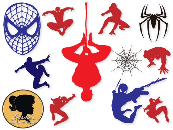 Spiderman Svg INSTANT DOWNLOAD Spiderman Eps Dxf and Jpeg