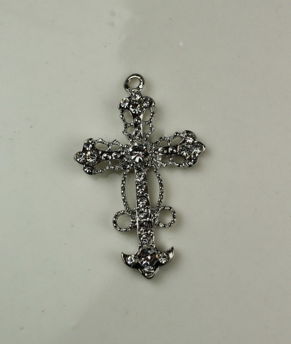 Silver Pendant Cross Pendant Jewelry Findings Hardware 421