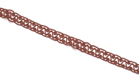 Tan | Braided | Choker | Necklace | Bronze | Thin | Dainty | Pretty | Gift | Gifts | HAZEL