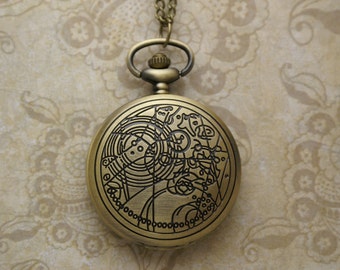 Dr Who Gallifreyan Pocket Watch