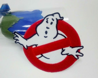 Ghostbusters Patch Embroidered Iron on Ghost Buster Badge Movie EMBROIDERED 7.6*6.5cm
