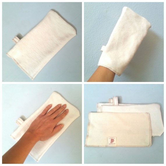 Organic Baby Bath Mitten Ecofriendly Washcloth Bath
