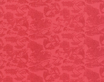 Pink toile fabric Etsy