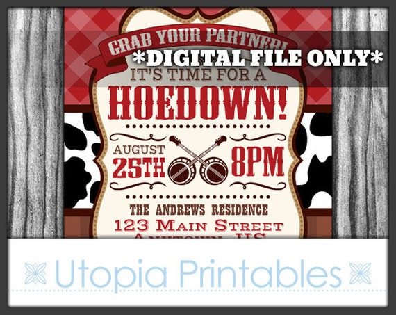 Country Hoedown Invitations 8