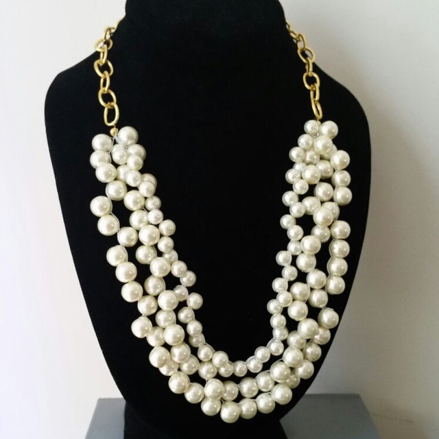 Bridal Wedding Jewelry Pearl Necklace by SukranKirtisJewelry