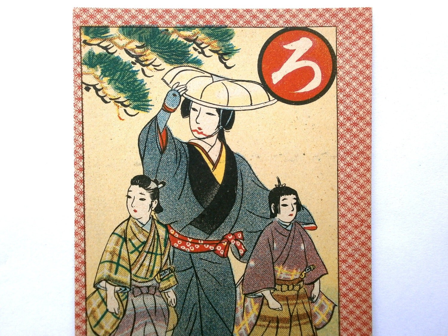 Vintage Japanese Game Card Karuta Women Cards Japanese