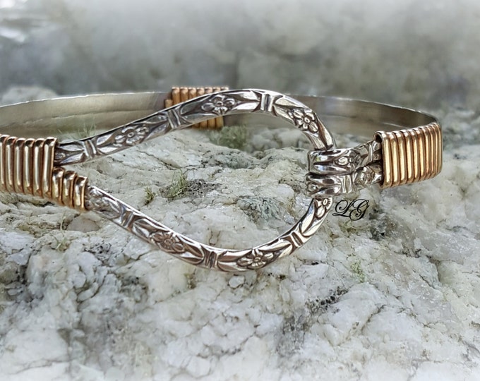 Nautical Bracelet, Darlin Bracelet, Silver Pattern Bracelet, Gold Bracelet