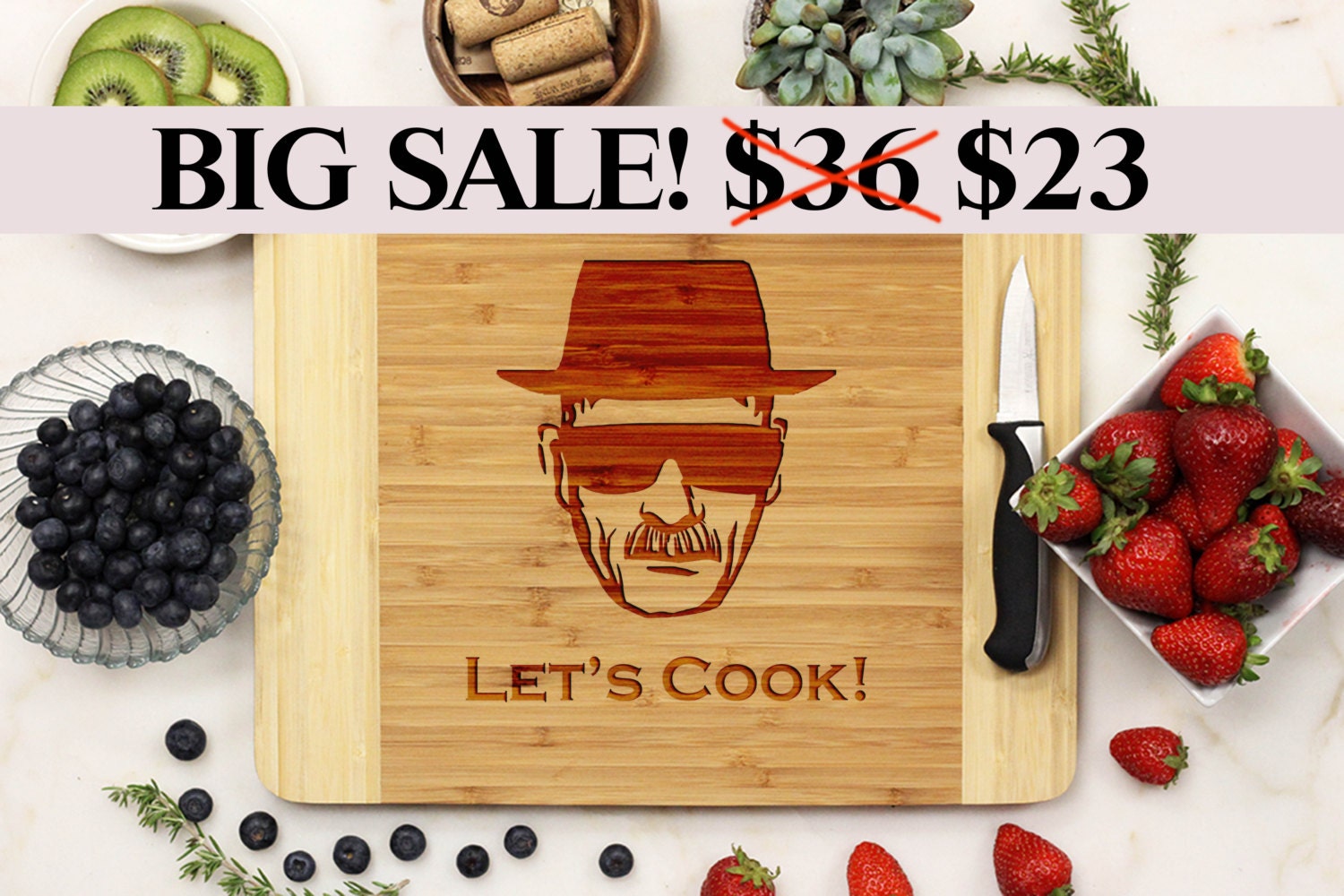 Breaking Bad Cutting Board Lets Cook Heisenberg Walter 