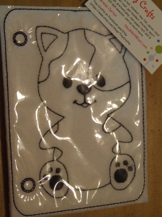 cat kitten kitty color coloring page quiet book busy page
